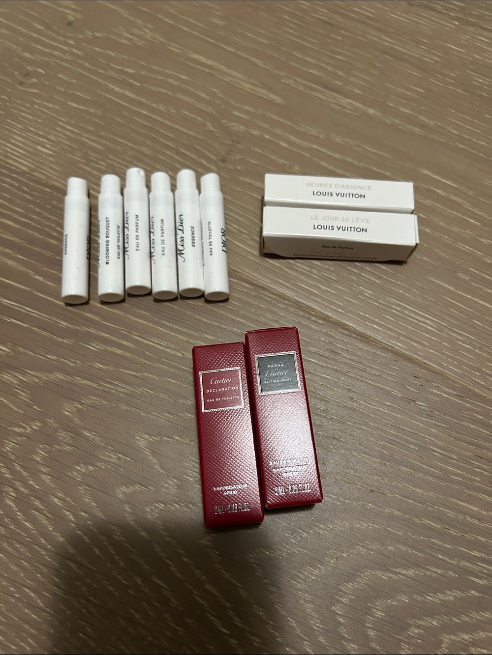 Bundle Travel sprays Louis Vuitton, Miss Dior Cartier